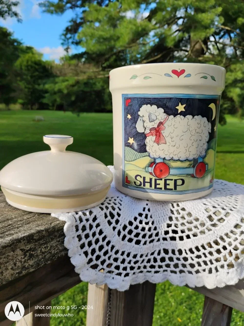 Certified International stoneware canister
